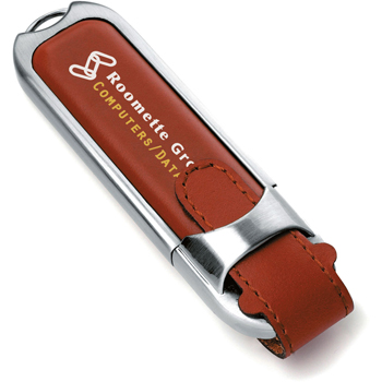 4 GB Leather Buckle USB 2.0 Flash Drive